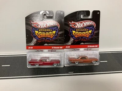Hot Wheels Larry's Garage Real Riders '57 Chrysler 300 lote de dos Foto 1 de 4