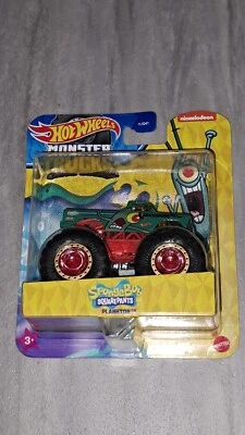 Hot Wheels SpongeBob SquarePants Plankton Monster Truck 1:64 Scale Vehicle 2024 - Image 1 of 4