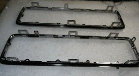 Microsoft Xbox 360 S Console 1439 Top & Bottom Chrome/Silver Bezel Trim-Just OK