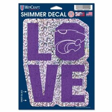 KANSAS STATE WILDCATS DECAL SHIMMER WITH HOLOGRAPHIC BACKGROUND 5 X 7 NEW