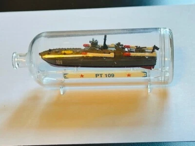 Micro Machines Galoob 1991 Ship In A Bottle - PT 109 - Image 1 of 2
