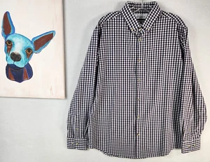 Mizzen+Main Leeward Mens Trim Fit Button Up Shirt Maroon Gingham Size XL - Imagen 1 de 10