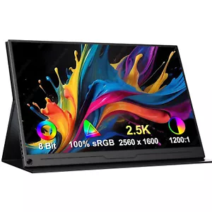 UPERFECT 16" 144Hz Portbale Game Monitor 2K 2560*1600 Gaming Display with VESA - Picture 1 of 10
