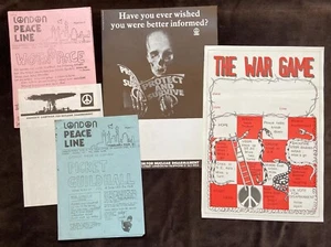 1983 CND Anti-Nuclear Posters & Peace Line Newsletters - Picture 1 of 7