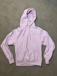 Vintage Champion Reverse Weave Extra Small Pink Hoodie Sweatshirt Heavyweight - Picture 1 of 4