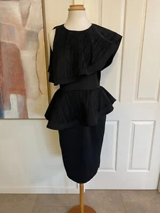 Womens Dress ASOS Sexy Black Dress Open Back Size UK 14 US 10 EU 42 - Picture 1 of 22