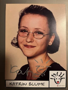 Katrin Blume - Schloss Einstein Seelitz - Autogrammkarte - DRUCK Unterschrift - Bild 1 von 1