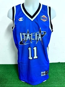 MAGLIA ITALIA ITALY BASKET MATCH WORN ISSUED SHIRT JERSEY VINTAGE CAMISETA COA - Picture 1 of 4