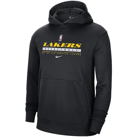 Los Angeles Lakers Nike Spotlight On Court Practice Pullover Hoodie Men's 2XL Cover