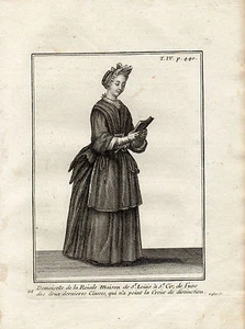 DEMOISELLE DE LA ROYALE MAISON St LOUIS qui n'a point la Croix de distinction - Picture 1 of 1