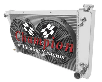 Atom Champion 3 Row Radiator 28",14" Fans-1967,1969-1972 Chevrolet C/K Series V8 Foto 1 de 4