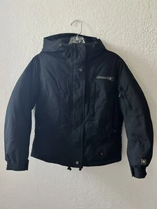 SPYDER XSCAP Kids Size 10 SKI Outerwear Winter Hooded Down Jacket Unisex Black - Picture 1 of 9