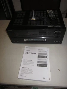 Sinto Amplificatore Onkyo TX-NR609 con manuale e telecomando - Foto 1 di 5