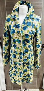 Old Navy 100% Cotton Jacket Coat Size S Blue/Green/Cream in Very Good Condition - Picture 1 of 10
