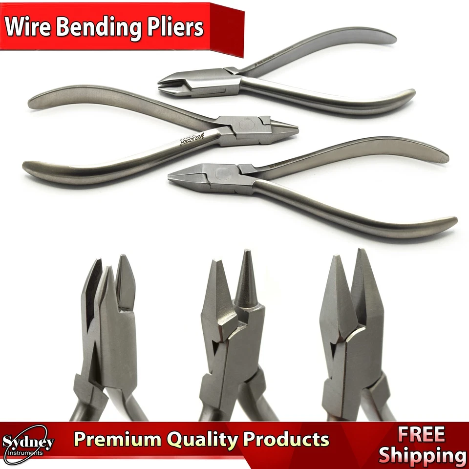 Alicates de ortodoncia dental para doblar alambre lazo Adam Bird Beak Aderer Foto 1 de 4