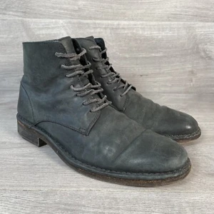 All Saints Stiefel Herren Schwarz UK Größe 8 (EU 42) Schnürstiefel Used Brisk Boot - Bild 1 von 6