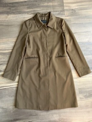BCBG Maxazria风衣衬里橄榄棕色中号涤纶人造丝氨纶混纺 — 第 1/4 张图片