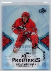 2017 Upper Deck ICE #130 Lucas Wallmark Premieres 362/999 HURRICANES - Picture 1 of 2