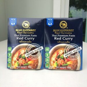 ( Pack of 2) Blue Elephant Thai Premium Paste Red Curry  70   g