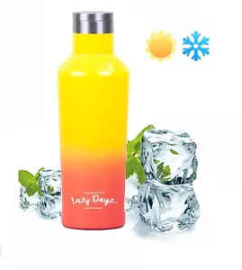 Insulated Water Bottle Thermal Double Wall 480ml Stainless Steel Hot/Cold Yoga - Picture 1 of 14