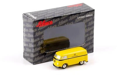 Schuco Piccolo VW T1 Bus Scatola Deutsche Bundespost Giallo - Immagine 1 di 3