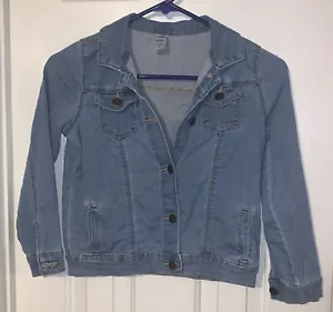 Carter’s Kid Girls Short Waist Denim Jacket Size 8/8A Listing #539 - Picture 1 of 6