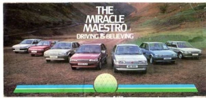 Austin Maestro 1983 UK Market Launch Small Format Foldout Sales Brochure - Picture 1 of 2