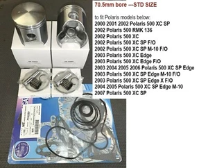 2000 01 02 03 04 05 06 07 Polaris 500 XC_SP_EDGE_RMK_ Piston/Gasket Rebuild KIT - Picture 1 of 3