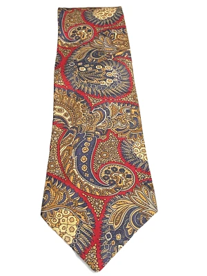 Izod Tie Silk Necktie Mens Multicolor 58 Long 3.25 Wide Paisley - Image 1 of 4