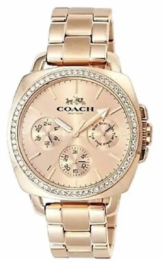 Brand New Coach Women’s Rose Gold Dial Rose Gold Stainless Steel Watch 14503131 - Image 1 of 2