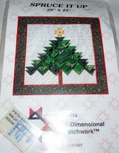 Spruce It Up 3-D Quilt Kit By Jackie Robinson 29" x 29" Christmas Tree - Picture 1 of 3