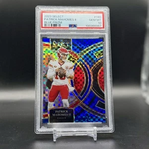 Patrick Mahomes 2023 Select Blue Prizm Checkerboard #’d/149 PSA 10 GEM MINT - Bild 1 von 3