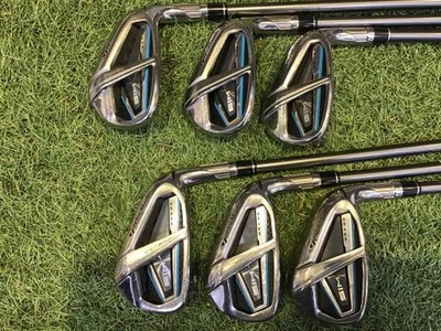 TaylorMade SIM Max Os Iron Set 6-9,Pw,Aw 6pc Flex Stiff TENSEI BLUE TM60 - Image 1 of 4