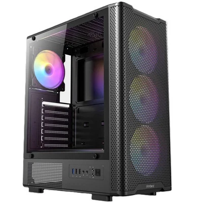 ANTEC VX-310 ARGB ATX Mid Tower RGB Gaming Case - Black - 4 ARGB Fans - Image 1 of 4