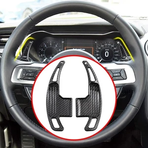 Carbon Fbier Steering Wheel Shift Paddle Extension For Ford Mustang 2015-2023 - Picture 1 of 8