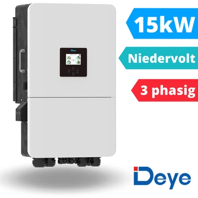 15kW Niedervolt 48V Deye Hybrid Wechselrichter 15kW Deye SUN-15K-SG05LP3-EU-SM2 - Bild 1 von 4