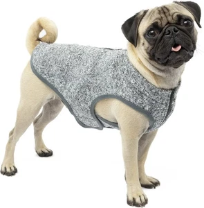 NEW Kurgo K9 Core Dog Sweater Grey Size Small NWT Fleece Reflective Adjustable - Picture 1 of 12