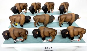 Schleich - 4 Zoll Amerikanischer Büffel Bison - Tier Wildtiere Figur 10 Stück - älter - Bild 1 von 11