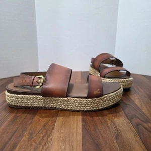 Natulizer Patience Platform Slingback Jute Sandals Size 9W - Picture 1 of 14