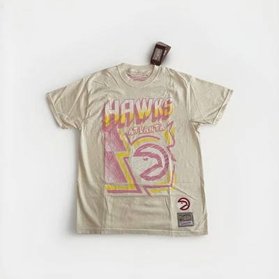 Camiseta masculina esboço calçada Mitchell & Ness Atlanta Hawks NBA - Imagem 1 de 4