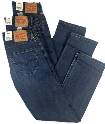 Levis Mens 502 Stretch Regular Tapered Fit Original Denim Jeans New 29x30,29x32 - Image 1 of 4