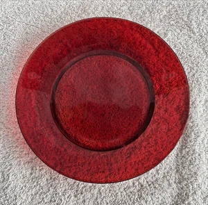 Anchor Hocking ROYAL RUBY Teller Glas Salat/Brotteller rot 7,75" Durchmesser - Bild 1 von 8