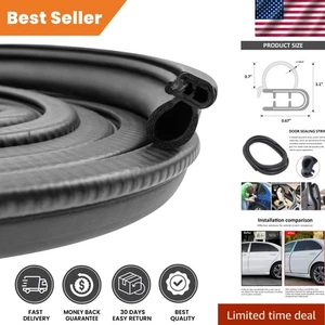 20Ft Automotive Door Seal Strip - Noise and Weather Resistant Protection - Bild 1 von 10