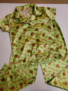 Just Jimmy Girls 2-Piece Pajamas Green W/Dogs & Daddy's Girl Print Size 8 - Picture 1 of 5