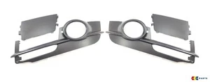 GENUINE AUDI A6 C6 07-11 ALLROAD O/S RIGHT N/S LEFT BUMPER FOG LIGHT GRILL SET - Picture 1 of 5