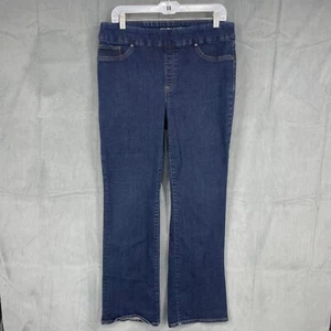 Chico's Slim Boot Jeans Damen 10 Blau Medium Washed Pull On Elastischer Bund - Bild 1 von 12