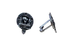 Buchanan Clan Crest Pewter T-Bar Cufflinks - Picture 1 of 1
