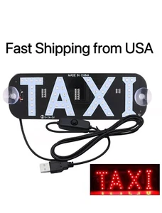 USB LED Indicator Taxi Light Panel Sign Warning Light Car Interior Roof Light - Picture 1 of 1