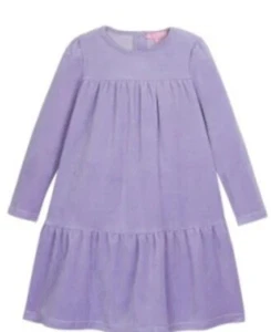BISBY Velour L/S Kleid - Lavendel - Neu mit Etikett Mädchen 6 - Bild 1 von 1