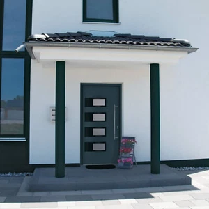 Haustür Anthrazit 110x210 Aluminium und A9V7 - Bild 1 von 12